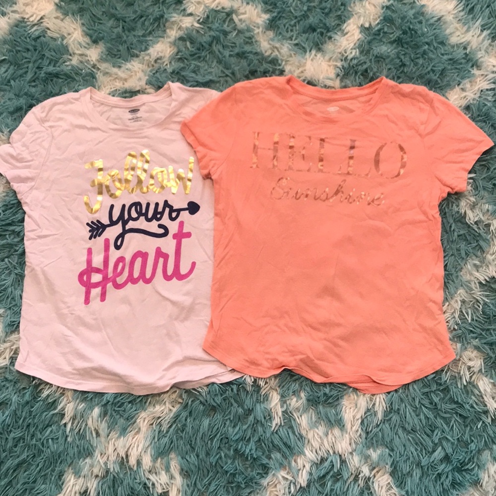 2 Girls Size 10-12 T Shirt